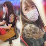 【パチ負け女】【交渉痴漢】新宿区T店／牙◎コーナー常連のタイトスカート美脚OL ※バックゴムはずし成功【高画質】