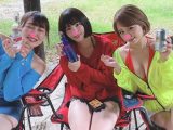 【美女３名乱交】貧乳敏感乳首の女子大生22歳／BBQキャンプ場で生ハメ/女友達に見られながらフェラごっくん【神企画①】
