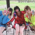 【6Ｐ大乱交】Hカップ天然スライム爆乳JD22歳／テント内ハーレム美女3名フェラ責め／スワッピング生交尾中出しSEX【神企画⑥】